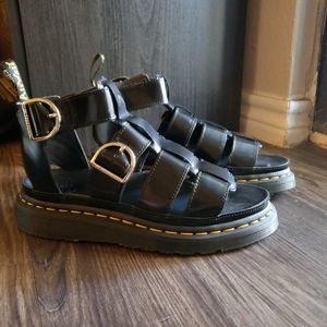 Black Dr. Martens Mackaye Sandals